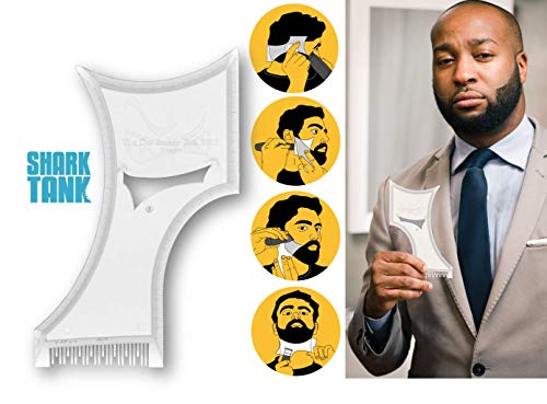 Product Cover The Cut Buddy - As Seen On Shark Tank - Larger Beard Shaping Tool Comb, Hair Shaping Guide, Mens Beard Template Tool, Goatee Liner, Mustache Styling Shaper, Neck Shave Guide, Sideburn Guard Stencil