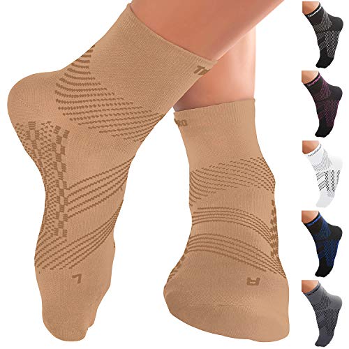 Product Cover TechWare Pro Ankle Brace Compression Socks - Plantar Fasciitis Sock with Arch Support for Achilles Tendonitis & Heel Pain Relief. Men & Women 1 Pair