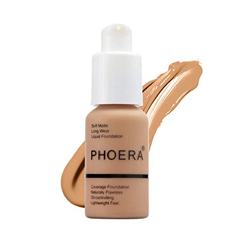 Product Cover PHOERA Foundation Makeup, Firstfly 37ml Matte Oil Control Concealer Foundation Cream, Long Lasting Waterproof Matte Liquid Foundation