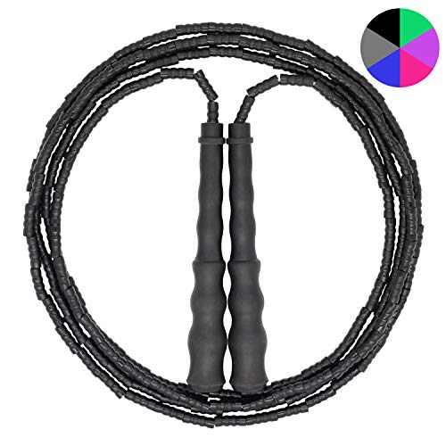 Product Cover Amble Jump Rope, Soft Beaded Segment Jump Rope - Tangle-Free for Keeping Fit, Training, Workout and so on - Adjustable for Men, Women and Kids