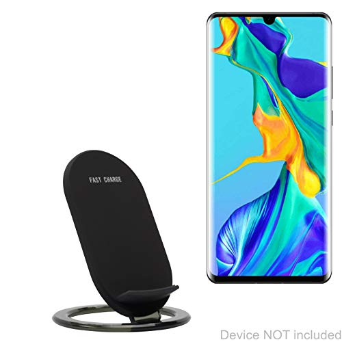Product Cover Huawei P30 Pro Charger, BoxWave [Wireless QuickCharge Stand] No Cord; no Problem! Charge Your Phone with Ease! for Huawei P30 Pro - Jet Black