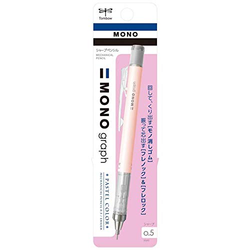 Product Cover Tombow Mechanical Pencil, Monograph Pastel Color 0.5mm, Coral Pink (DPA-136D)