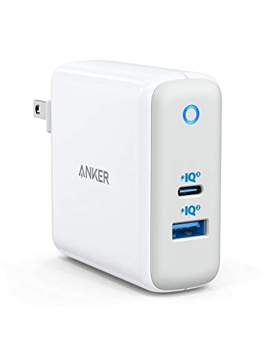 Product Cover USB C Charger, Anker 60W PIQ 3.0 & GaN Tech Dual Port Charger, PowerPort Atom III (2 Ports) Travel Charger with a 45W USB C Port, for USB-C Laptops, MacBook, iPad Pro, iPhone, Galaxy, Pixel and More
