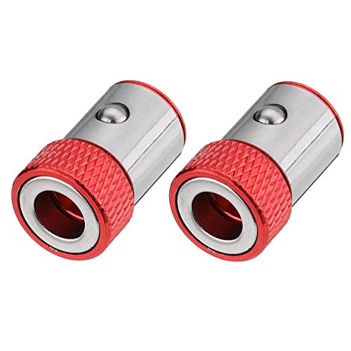Product Cover 2Pcs Screwdriver Bit Magnetic Ring Screw Catcher Holder For 1/4 Inch Hex Shank Double End Screwdriver Bits