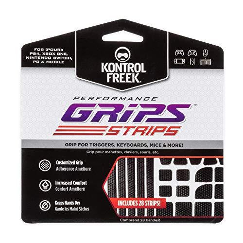 Product Cover KontrolFreek Performance Grips Strips | Keyboard, Mouse, PC, and PS4/Xbox One Trigger | Black