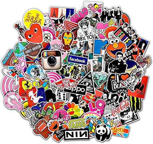 Product Cover 100 Pcs/Pack（Style-A） Avant-Garde Random Sticker,Fast Shipped by Amazon. Vinyls Decals for Laptop,Cars,Motorcycle,Bicycle,Skateboard Luggage.