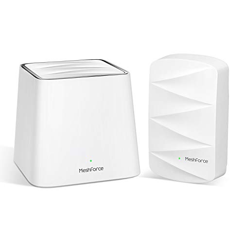 Product Cover MeshForce Whole Home Mesh WiFi System M3 Suite (1 WiFi Point + 1 WiFi Dot) - Dual Band WiFi System Router Replacement and Wall Plug Extenders-High Performance Wireless Coverage for 4+ Bedrooms Home