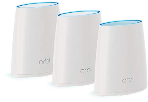 Product Cover NETGEAR Orbi Whole Home Mesh WiFi System - 3 Pack Route r& 2 Mini satellite extenders RBK43 (Renewed)