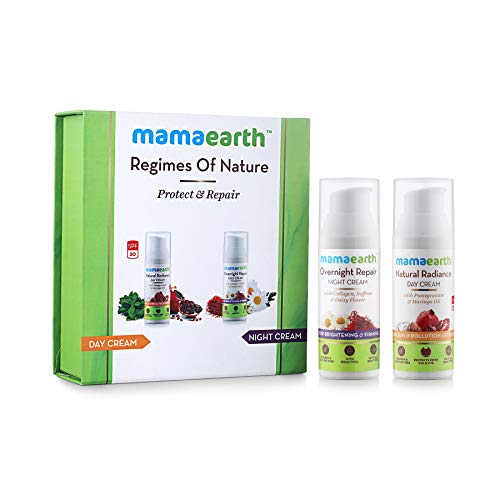Product Cover Mamaearth Natural Radiance Day Cream and Overnight Repair Face Cream