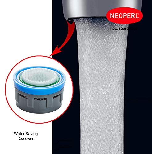 Product Cover Neoperl Water Saving aerators 6 LPM, Foam Flow with Pressure Compensating Technology Suitable for High and Low -Pressure - Pack of 2