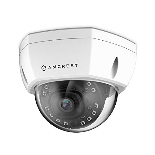 Product Cover Amcrest 1080P Outdoor PoE Camera Vandal Dome, 2MP Security IP Camera - Night Vision, IP67 Weatherproof, 2Megapixel (1920 TVL), IP2M-851EW (White)