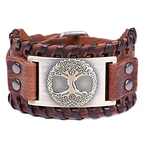 Product Cover HAQUIL Viking Jewelry Tree of Life Bangle Bracelet Viking Bracelet for Men