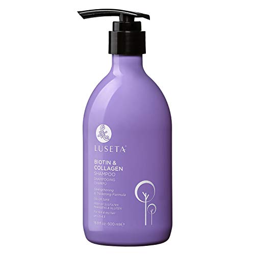 Product Cover Luseta Biotin & Collagen Shampoo Thicking Shampoo for Hair Loss & Fast Hair Growth, Sulfate & Paraben Free, Keratin & Color Safe, 500ml