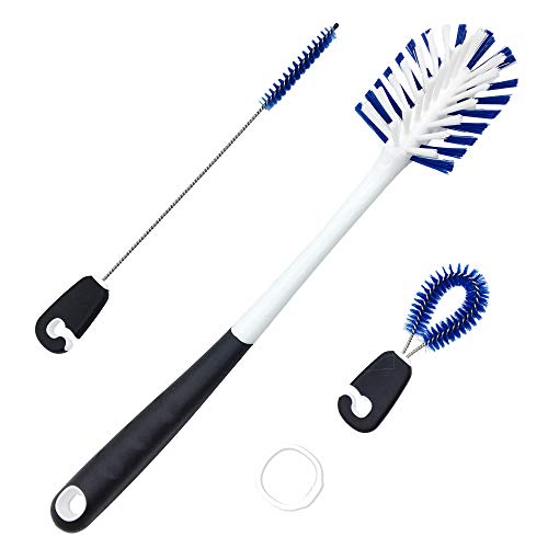 Product Cover LOPE & NG Long Handle Water Bottle Brush,Straw Tube Scrub Brush,Cup Brush Set - Cleaning Brushes for Baby Bottle,Sport Bottles,Coffee Travel Cups