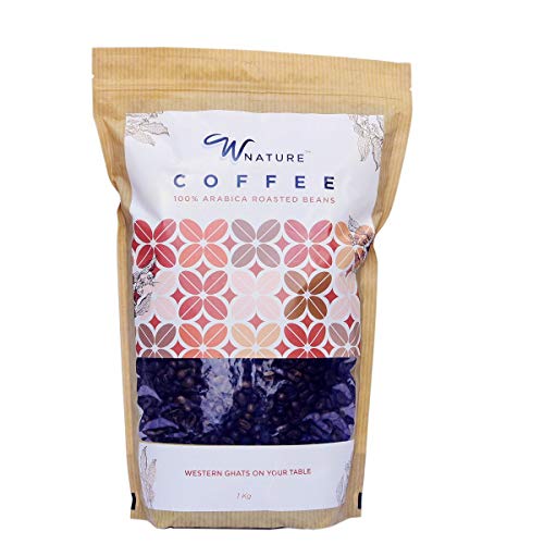 Product Cover Wnature Organic Roasted Coffee Beans 1kg-100% Pure n Natural