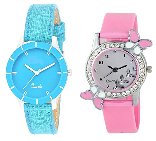 Product Cover R P S Fashion Studded White Dial Case Analogue Girl's Watch