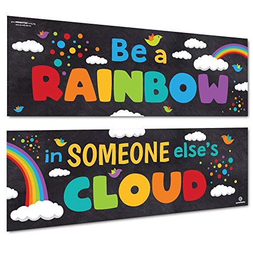 Product Cover Sproutbrite Classroom Banner Decorations - Motivational & Inspirational Growth Mindset for Teachers and Students