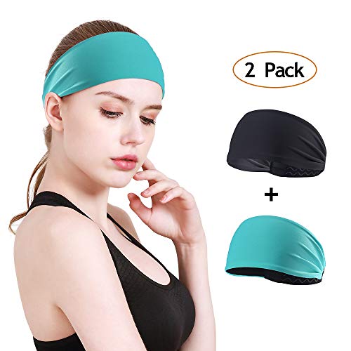 Product Cover MOSTEP Women Non-Slip Stretchy Headband, Moisture Wicking and Breathable Sport Sweatband| Fashion Athletic Headband for Yoga, Running, Workout, Cycling, Cross fit for Women& Girl