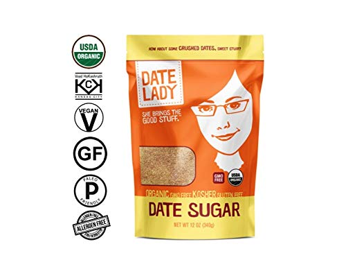 Product Cover Organic Date Sugar | 100% Whole Food Sweetener | Vegan, Paleo, Gluten-free & Kosher (1 Bag)