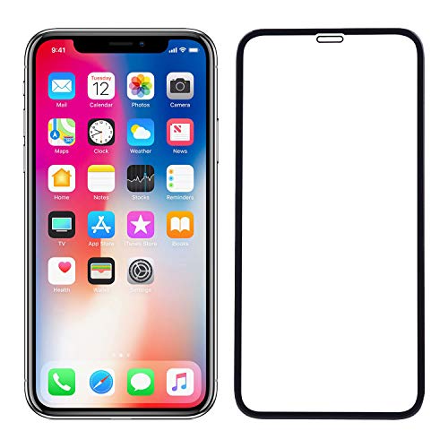 Product Cover POPIO Tempered Glass for Apple iPhone X/XS (Transparent)-Edge to Edge Full Screen Coverage