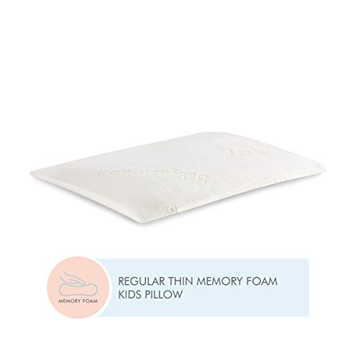 Product Cover The White Willow Junior Size Memory Foam Pillow for Kids Organic Bamboo Removable Zip Cover - (18