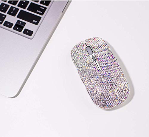 Product Cover TISHAA Bling Dazzling Rhinestone Crystal Wireless Mouse with USB Receiver