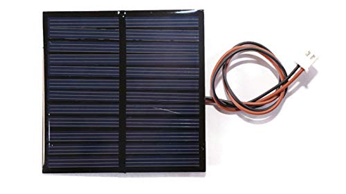 Product Cover Electronicspices 6V 100MA Mini Solar Panel Wire Attached with Solar for DIY Square Shape (70x70x3 mm)