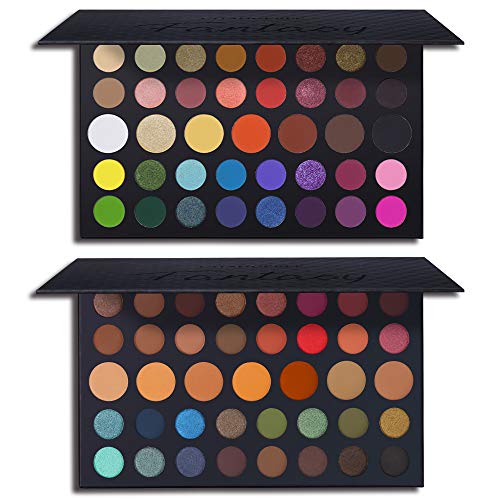 Product Cover 39 Colors High Pigmented Shimmer Matte Eyeshadow Makeup Palette Set Full Spectrum Artist Waterproof Creamy Blendable Eye Shadow Cosmetics Kit (1 Set)