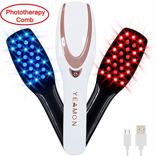 Product Cover 3-IN-1 Phototherapy Scalp Massager Comb for Hair Growth, Anti Hair Loss Head Care Electric Massage Comb Brush with USB Rechargeable, Gift for Women/Men/Friends