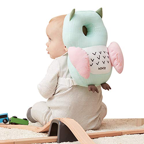 Product Cover Bebamour Baby Toddlers Head Protective, Adjustable Infant Safety Pad for Baby Walkers Protective Head and Shoulder Protector (Green)