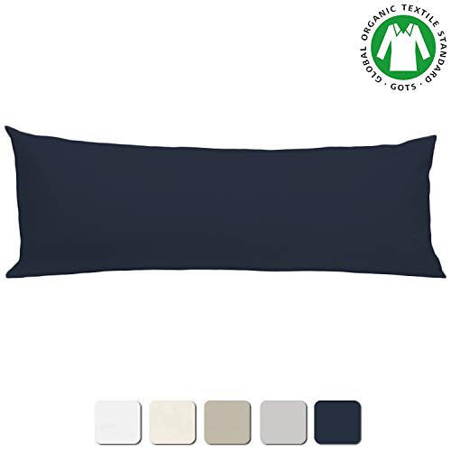 Product Cover BIOWEAVES 100% Organic Cotton Body Pillow Cover for Body Pillowcases 300 Thread Count Soft Sateen Weave GOTS Certified with Zipped Closure - 21