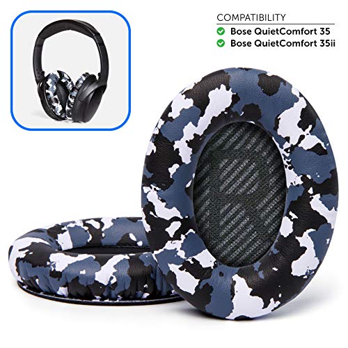 Product Cover Premium Bose QC35 Ear Pads Made by Wicked Cushions - Compatible with Bose QuietComfort 35 & 35 ii | Snow Camo