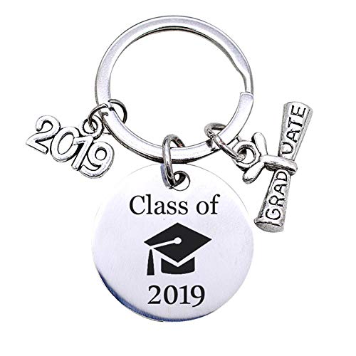 Product Cover Bluelans Novelty Letter Class of 2019 Graduate Keychain Key Ring Holder Organizer Gift Mother's Day/Father's Day/Wedding/Anniversary/Party/Graduation/Christmas/Birthday Gifts