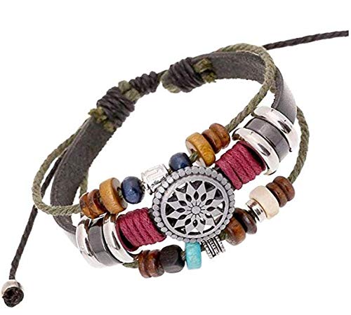 Product Cover Nurbo Women Lady Men's Bohemia Style Beaded Multilayer Hand Woven Bracelet Pendent Charm Wrist Bangle Wristband Fashion Jewelry