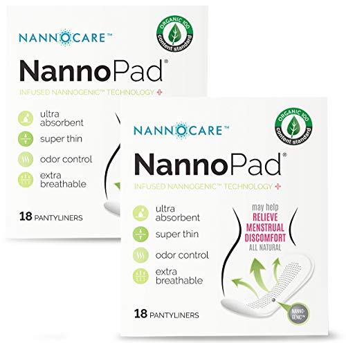Product Cover NannoPad Pantyliners - Made with Organic Cotton - Can Minimize Odors and Bacteria - No Fragrances or Dyes - NannogenicTM Technology Developed to Reduce Menstrual Discomfort