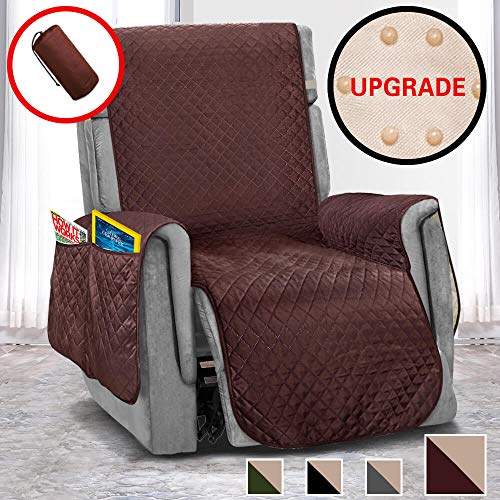 Product Cover Vailge Oversized Recliner Covers, Durable Recliner Slipover with Back Non-Slip Dots,Machine Washable Recliner Covers for Dogs, Children, Pets(Recliner Oversize:Chocolate)