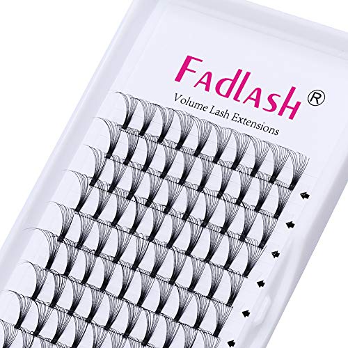 Product Cover Volume Lash Extensions Premade 10D D Curl 0.10mm 15mm Individual Lashes Knot Free Cluster Lashes by FADLASH