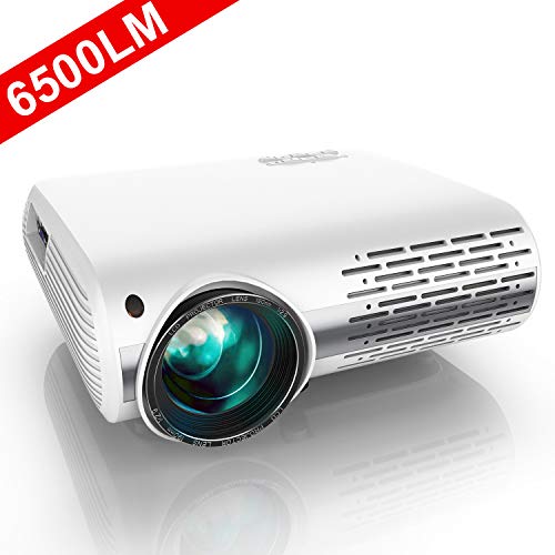 Product Cover YABER Native 1080P Projector 6500 Lumens Upgrade Full HD Video Projector (1920 x 1080), ±50° 4D Keystone Correction,LCD LED Home & Outdoor Projector Compatible with iPhone,Android,PC,TV Box,PS4