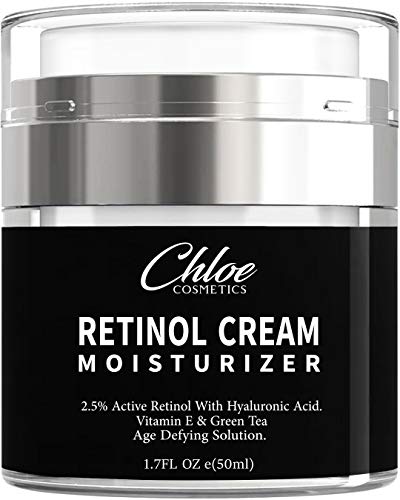 Product Cover Retinol Moisturizer for Face and Eye area | Anti Aging Cream with Hyaluronic Acid, 2.5% Active Retinol and Vitamin E | Reduces Appearance of Wrinkles and Fine lines | Best Day and Night Face Cream