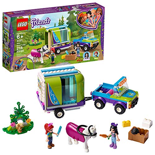 Product Cover LEGO Friends Mia's Horse Trailer 41371 Building Kit with Mia and Emma Mini Dolls Includes Toy Truck, Horse, and Rabbit for Creative Play (216 Pieces)