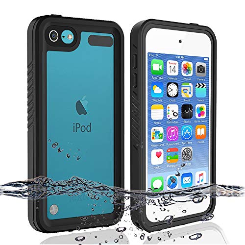 Product Cover iPod 5 iPod 6 iPod 7 Waterproof Case, Re-Sport Shockproof Dustproof Snowproof Full-Body Protective Case Cover Built-in Screen Protector Compatible iPod Touch 5th/6th/7th - Black