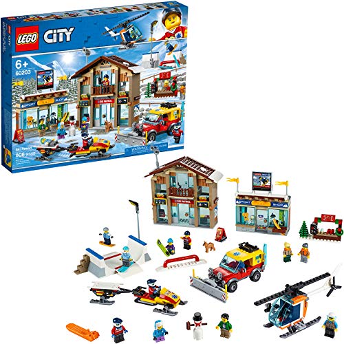 Product Cover LEGO City Ski Resort 60203 Building Kit Snow Toy for Kids, New 2019 (806 Pieces)
