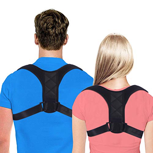 Product Cover 【2019 New】Posture Corrector for Women and Men, FDA Approved Adjustable Upper Back Brace for Providing Pain Relief from Back, Shoulder and Neck, Medical Kyphosis Trainer Under Clothes