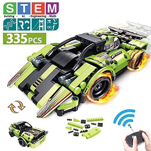Product Cover STEM Building Toys for Kids with 2-in-1 Remote Control Racer | Snap Together Engineering Kits Early Learning Racecar Building Blocks and Off-Road Best Gift for 6, 7,8 and 9＋Year Old Boys and Girls