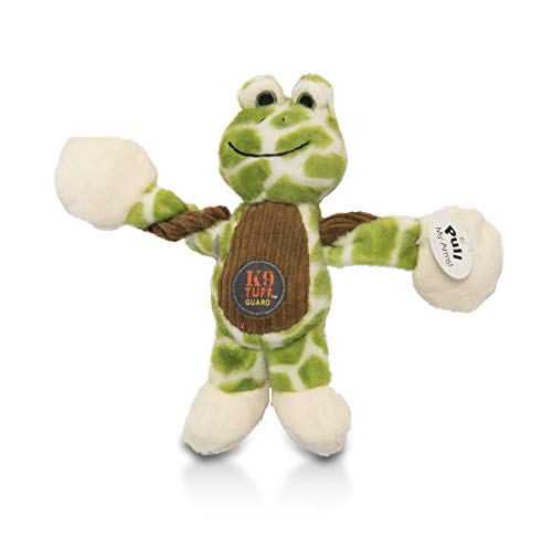 Product Cover Charming Pet Baby Pulleez Frog Durable Rope and Plush Dog Toy