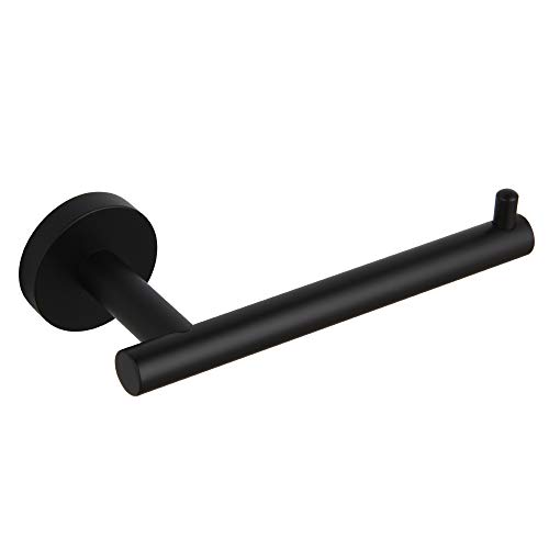 Product Cover SUS 304 Stainless Steel Bathroom Toilet Paper Holder Matte Black Tissue Paper Roll Holder Wall Mount