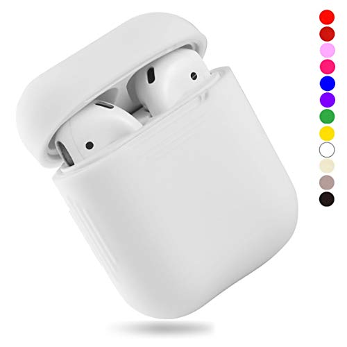 Product Cover EYEKOP AirPods Case, Premium Ultra-Thin Soft Skin Cover Compatible with Apple AirPods 2 & 1 - White