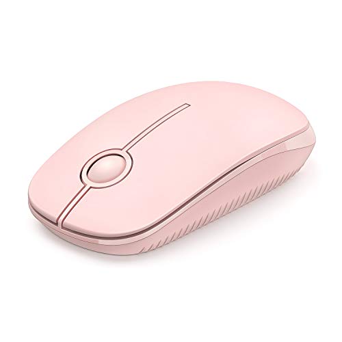 Product Cover Jelly Comb 2.4G Slim Wireless Mouse with Nano Receiver, Less Noise, Portable Mobile Optical Mice for Notebook, PC, Laptop, Computer, MacBook (Pink)