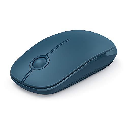 Product Cover Jelly Comb 2.4G Slim Wireless Mouse with Nano Receiver, Less Noise, Portable Mobile Optical Mice for Notebook, PC, Laptop, Computer, MacBook (Sapphire Blue)