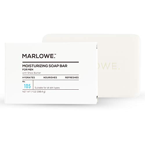 Product Cover MARLOWE. No. 105 Body Moisturizing Soap for Men 7 oz | Made with Shea Butter & Natural Ingredients for Gentle Cleansing | Rich & Creamy Lather | Awesome Scent